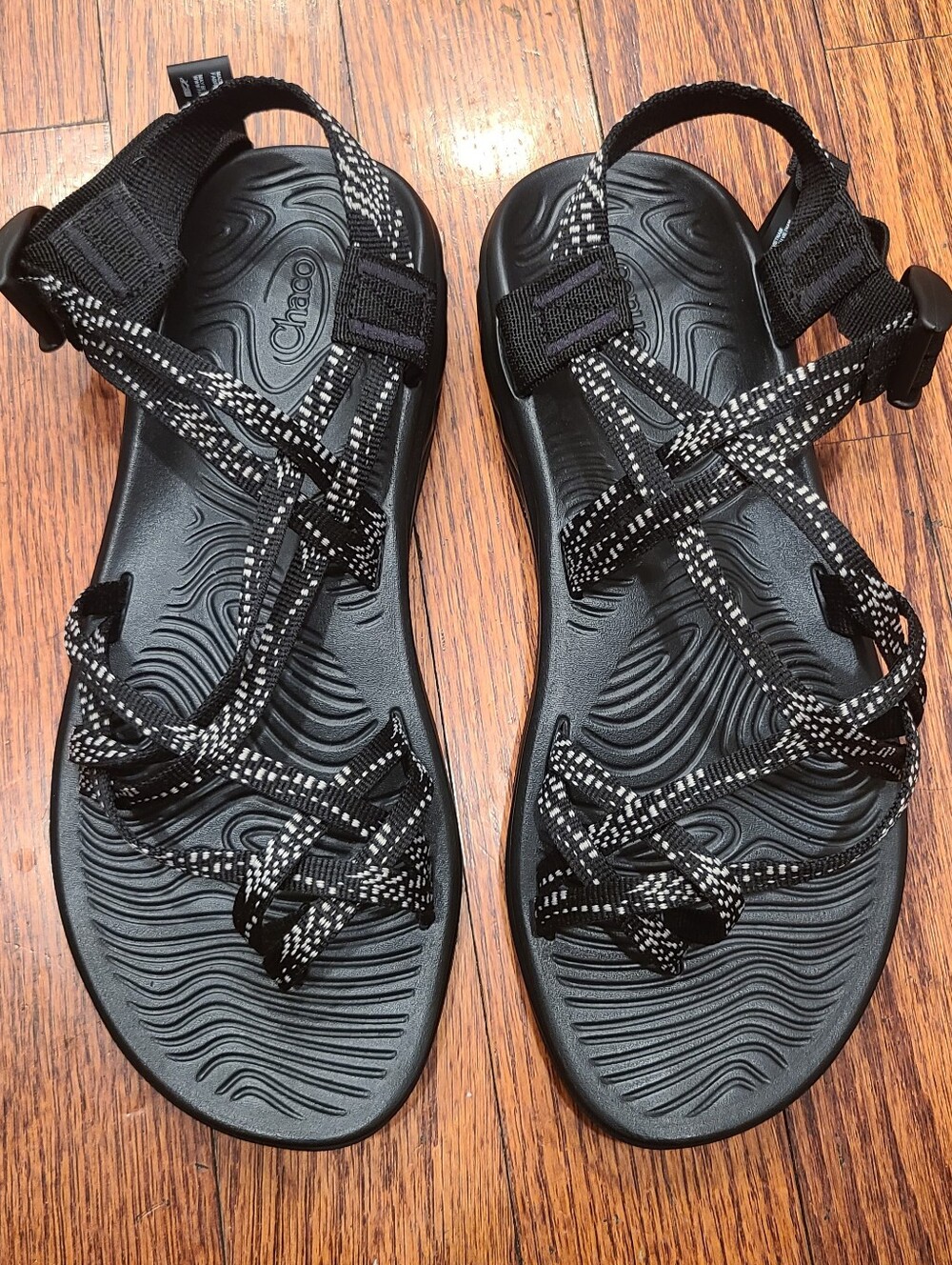 Chaco Z/Volv X2 Strappy Sports Outdoor Sandals Dash Black J106664 Women's Sz 10